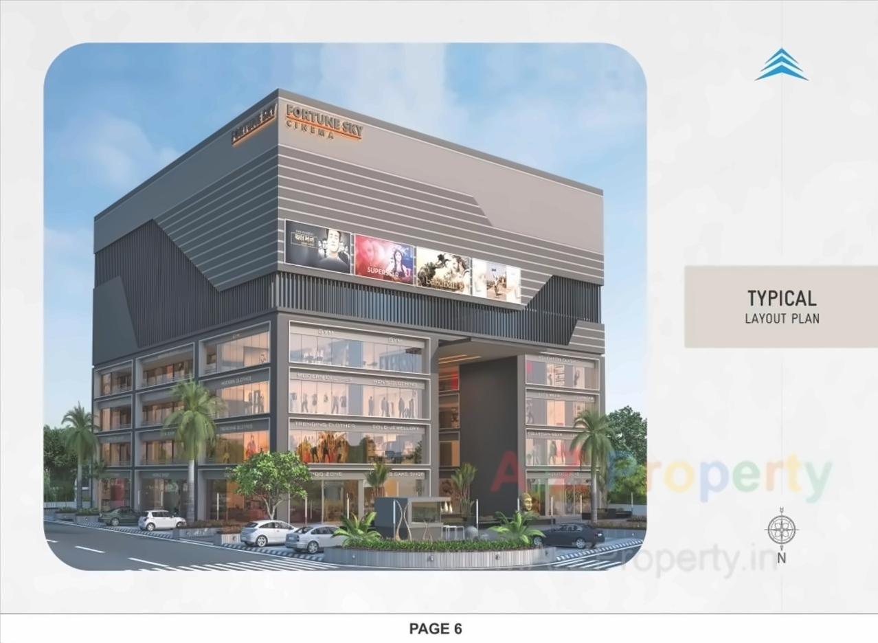 3D Elevation of real estate project Fortune Sky located at Nikol, Ahmedabad, Gujarat