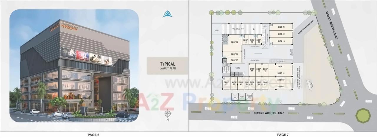 Layout of real estate project Fortune Sky located at Nikol, Ahmedabad, Gujarat