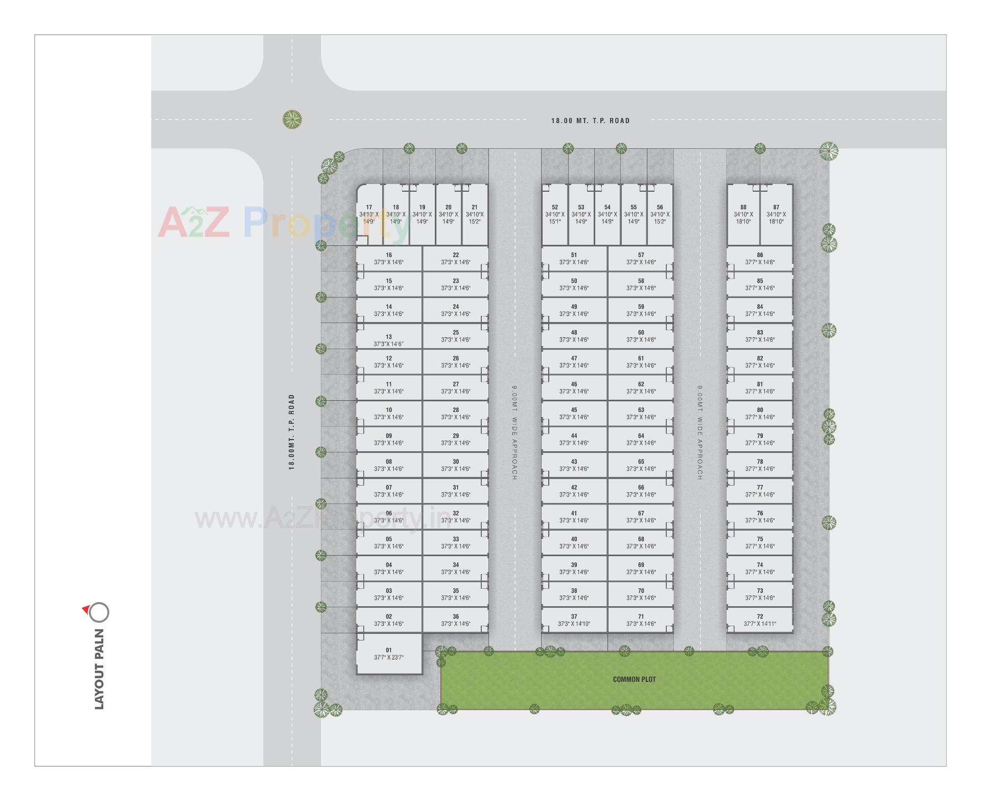 Layout of real estate project Fortune South Industrial Park located at Ahmedabad, Ahmedabad, Gujarat