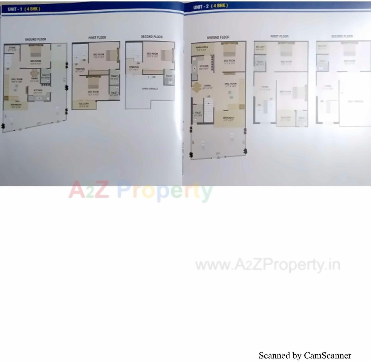 Layout of real estate project Gajanan located at Vatva, Ahmedabad, Gujarat