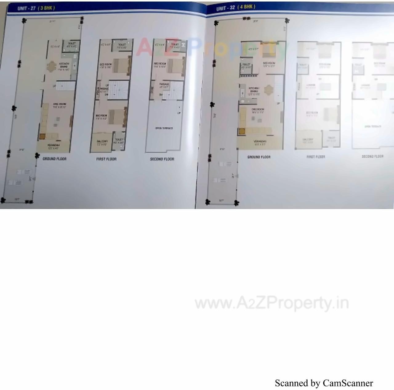 Layout of real estate project Gajanan located at Vatva, Ahmedabad, Gujarat
