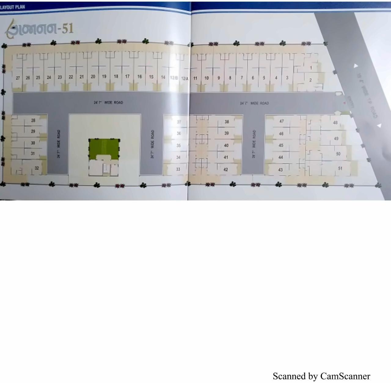 Layout of real estate project Gajanan located at Vatva, Ahmedabad, Gujarat