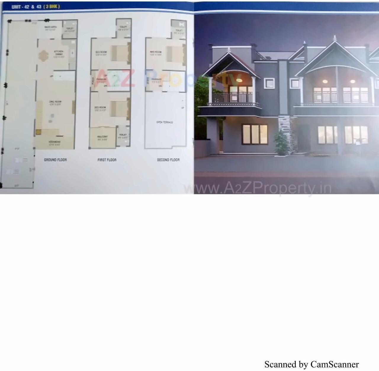 Layout of real estate project Gajanan located at Vatva, Ahmedabad, Gujarat