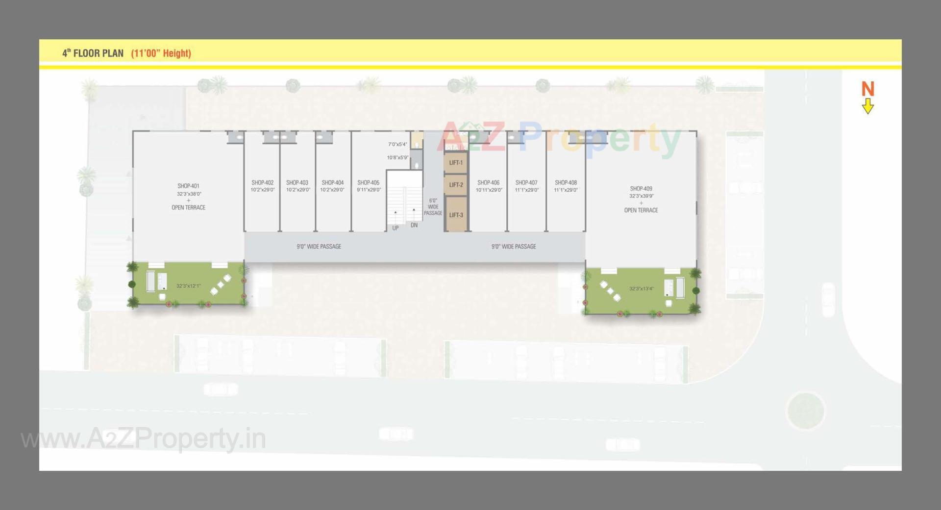 Layout of real estate project Gajanan Arcade located at Ahmedabad, Ahmedabad, Gujarat