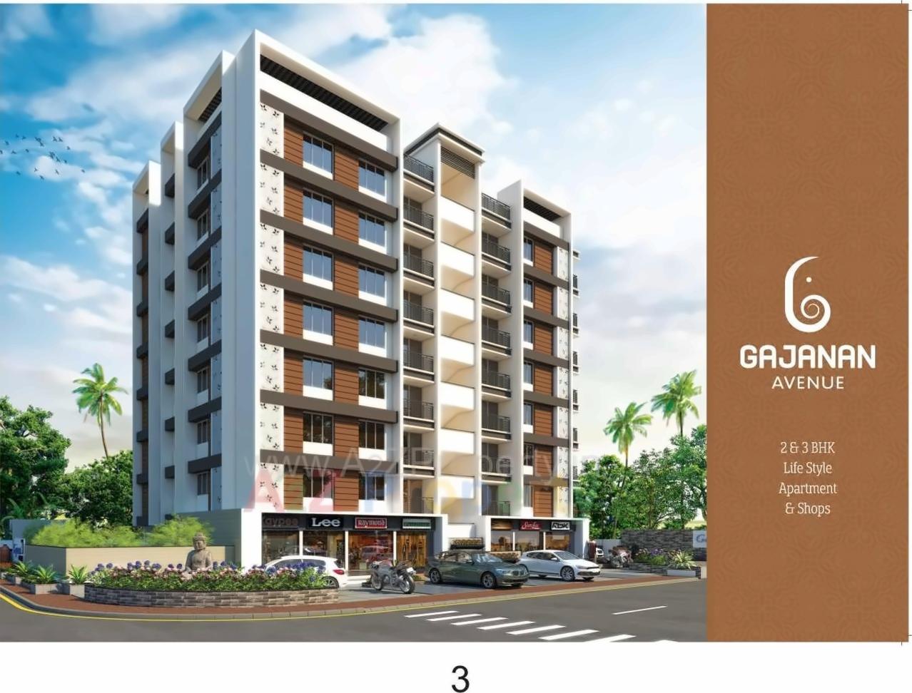 3D Elevation of real estate project Gajanan Avenue located at Bareja, Ahmedabad, Gujarat