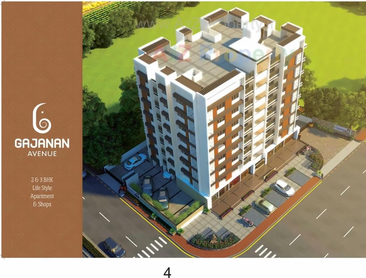 3D Elevation of real estate project Gajanan Avenue located at Bareja, Ahmedabad, Gujarat