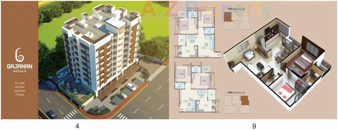 Layout of real estate project Gajanan Avenue located at Bareja, Ahmedabad, Gujarat
