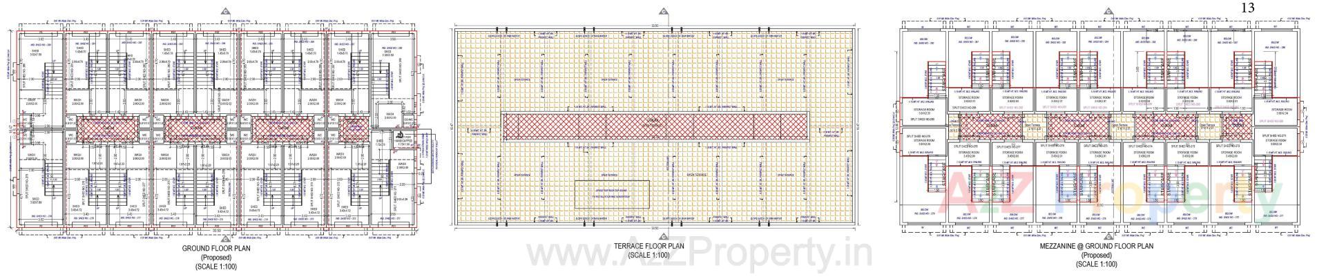 Layout of real estate project Gajanan Industrial Estate located at Kathwada, Ahmedabad, Gujarat