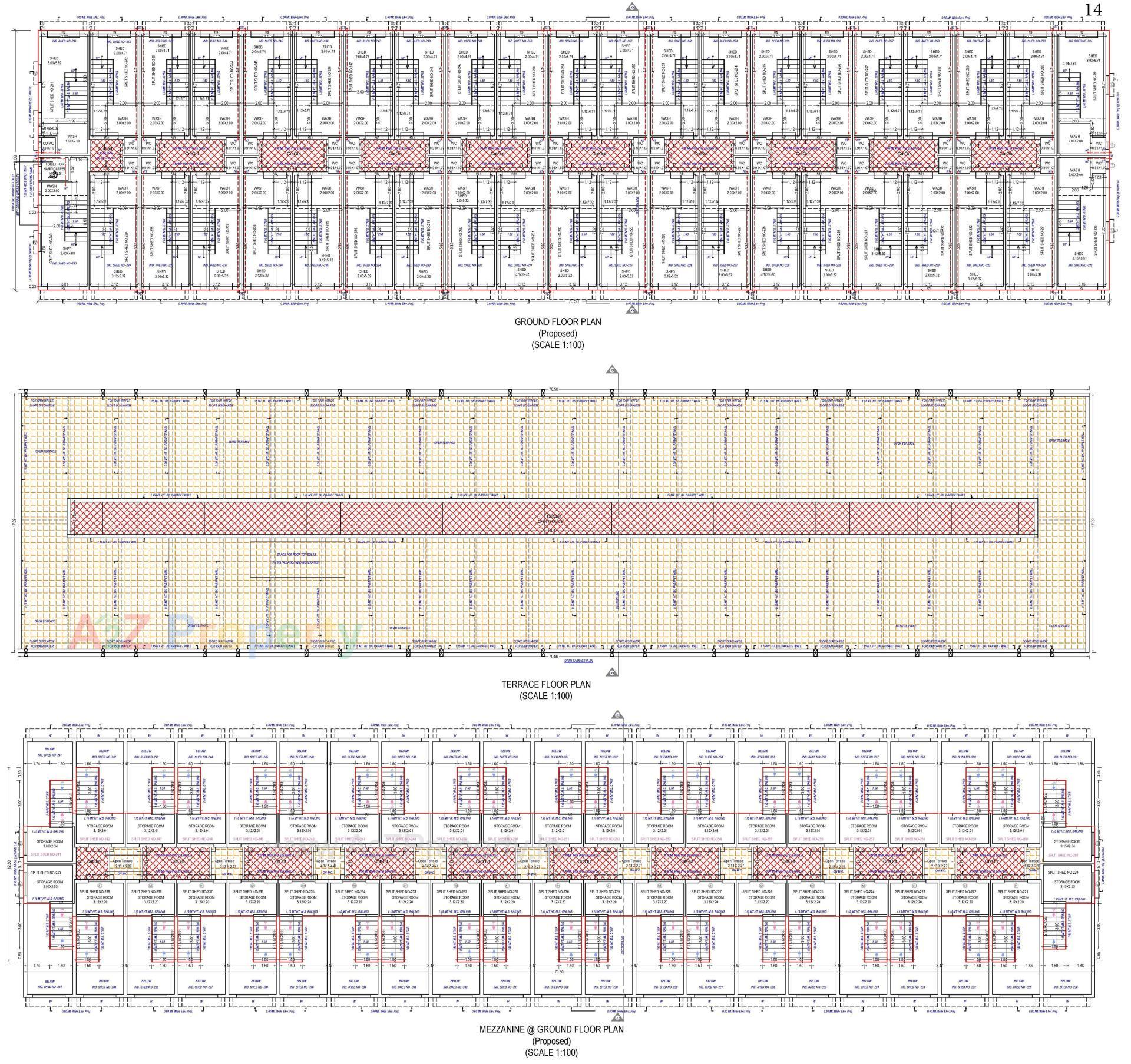 Layout of real estate project Gajanan Industrial Estate located at Kathwada, Ahmedabad, Gujarat