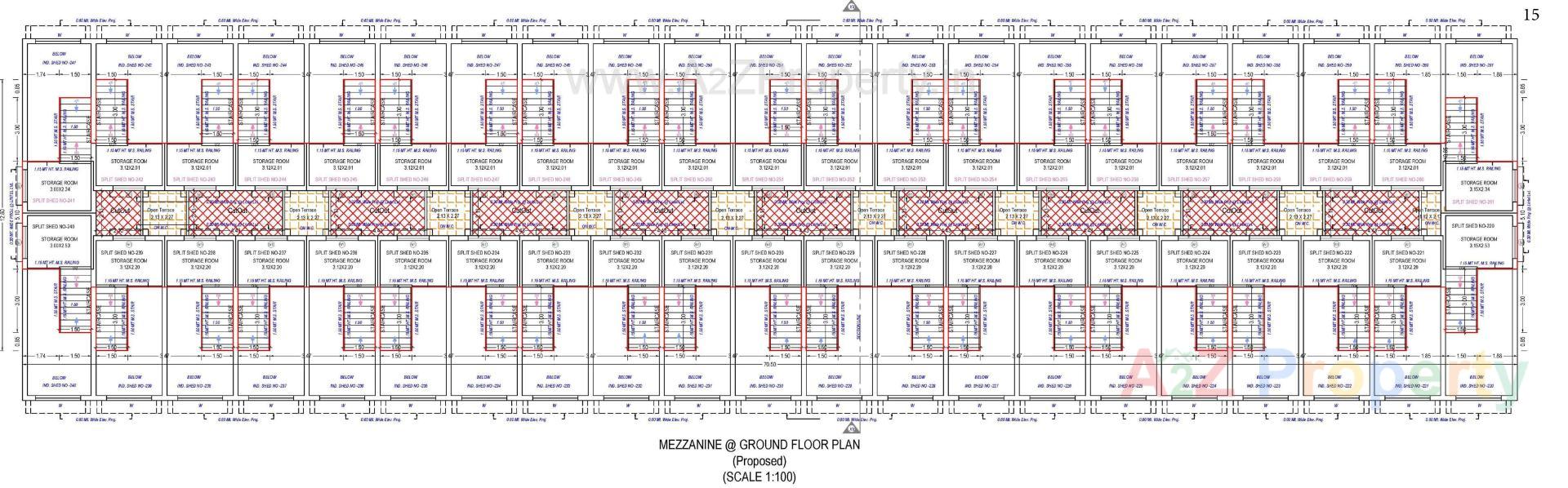Layout of real estate project Gajanan Industrial Estate located at Kathwada, Ahmedabad, Gujarat