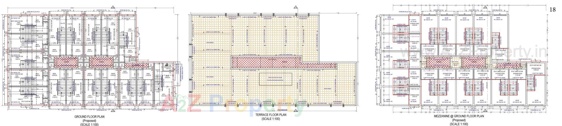 Layout of real estate project Gajanan Industrial Estate located at Kathwada, Ahmedabad, Gujarat