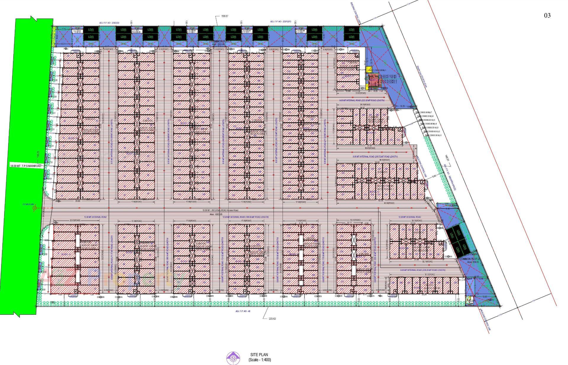 Layout of real estate project Gajanan Industrial Estate located at Kathwada, Ahmedabad, Gujarat