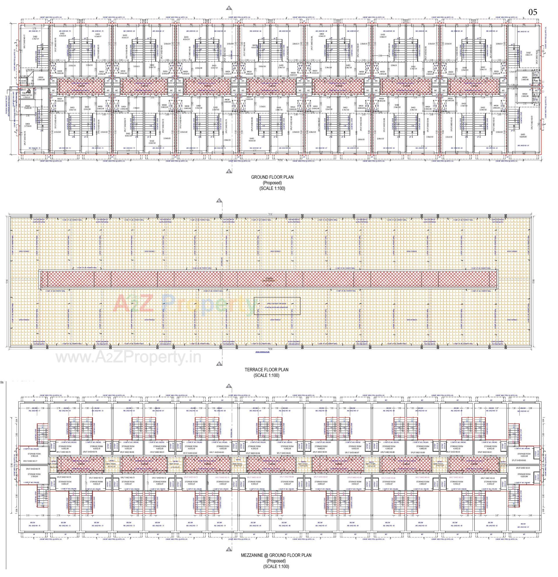 Layout of real estate project Gajanan Industrial Estate located at Kathwada, Ahmedabad, Gujarat