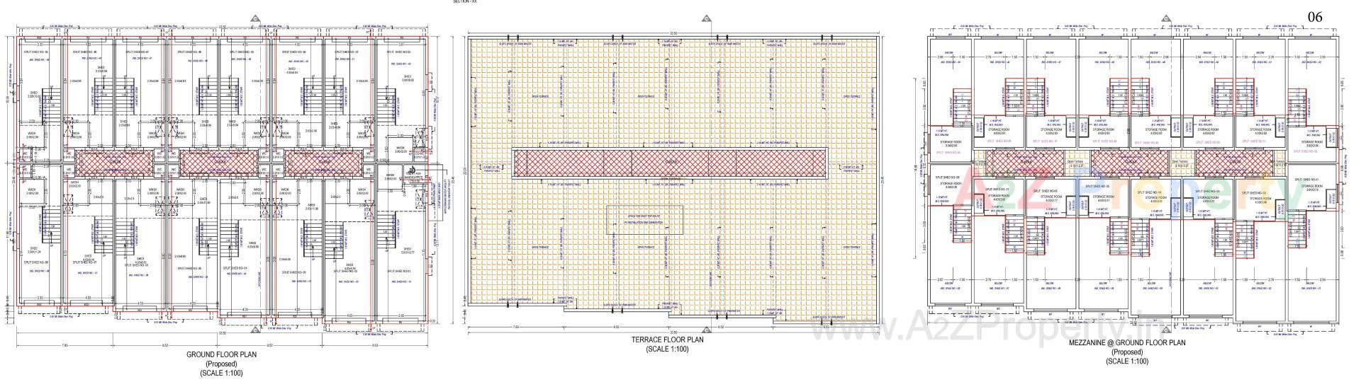 Layout of real estate project Gajanan Industrial Estate located at Kathwada, Ahmedabad, Gujarat