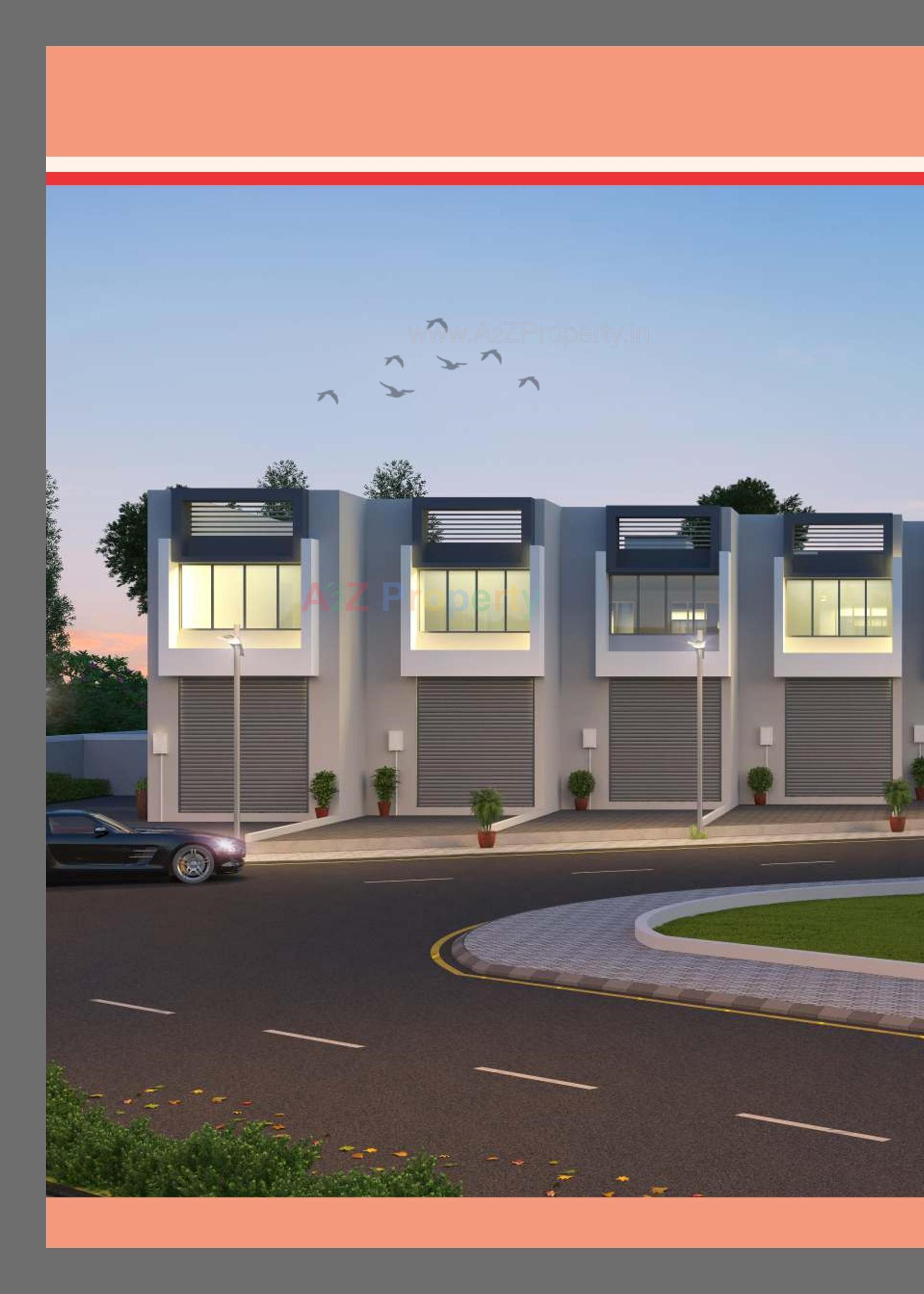 3D Elevation of real estate project Gajanan Industrial Hub located at Ahmedabad, Ahmedabad, Gujarat
