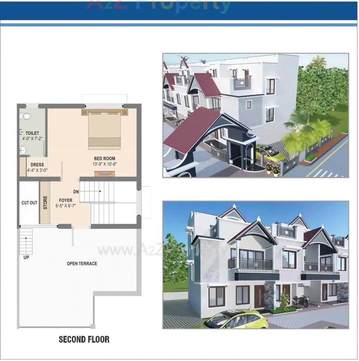 Layout of real estate project Gajanan Villa located at Hanspura, Ahmedabad, Gujarat