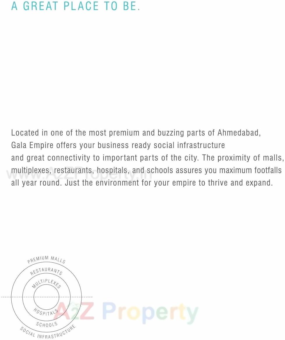  of real estate project Gala Empire located at Thaltej, Ahmedabad, Gujarat
