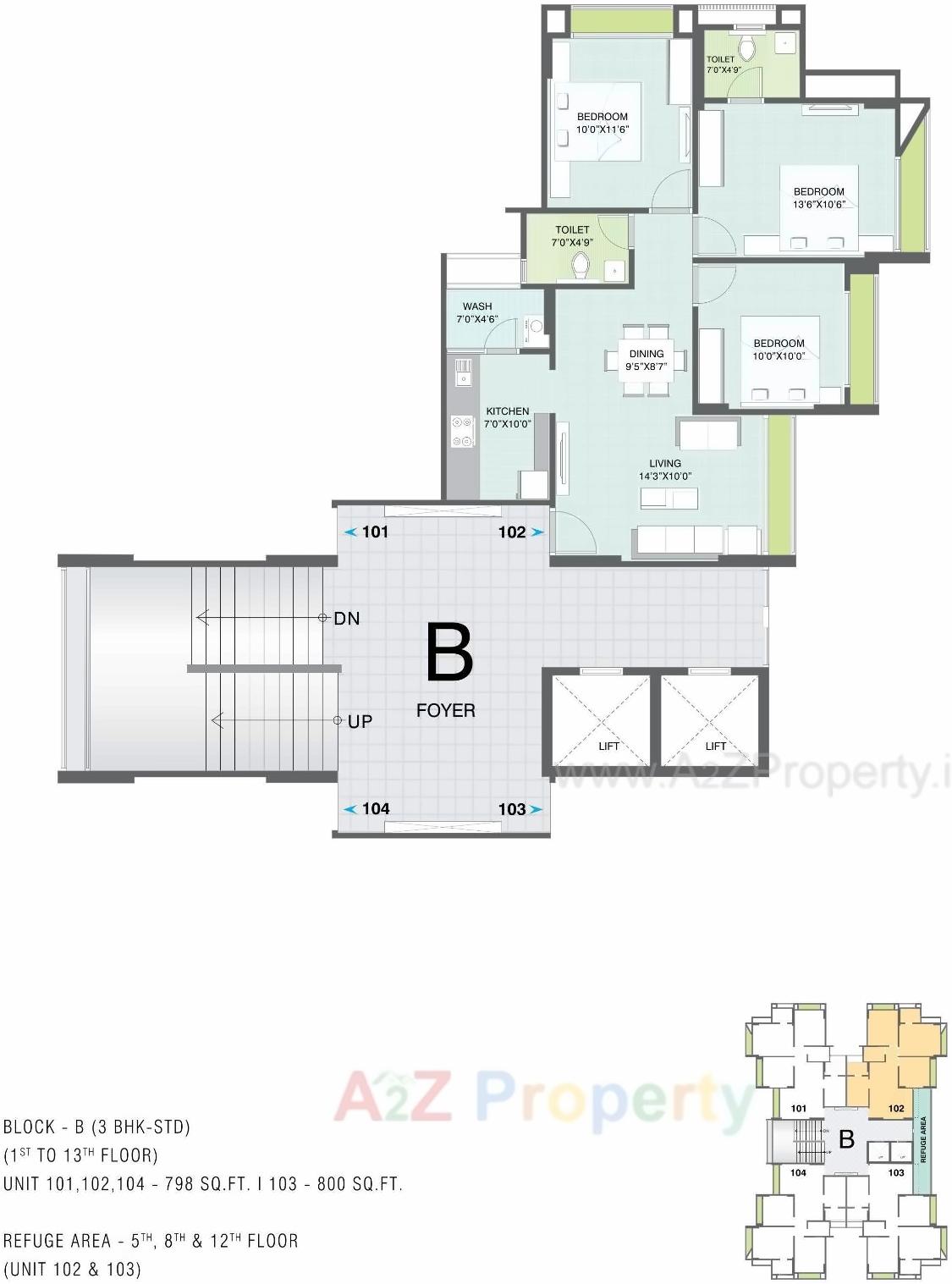 Layout of real estate project Gala Eternia located at Thaltej, Ahmedabad, Gujarat