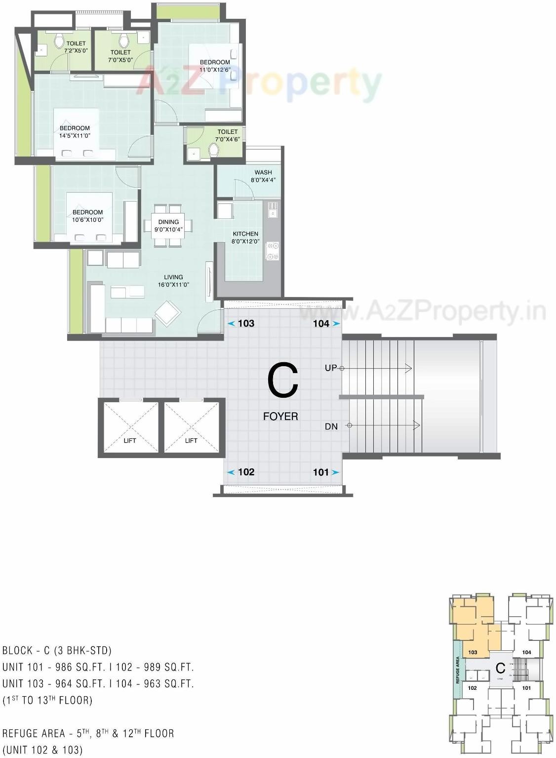 Layout of real estate project Gala Eternia located at Thaltej, Ahmedabad, Gujarat