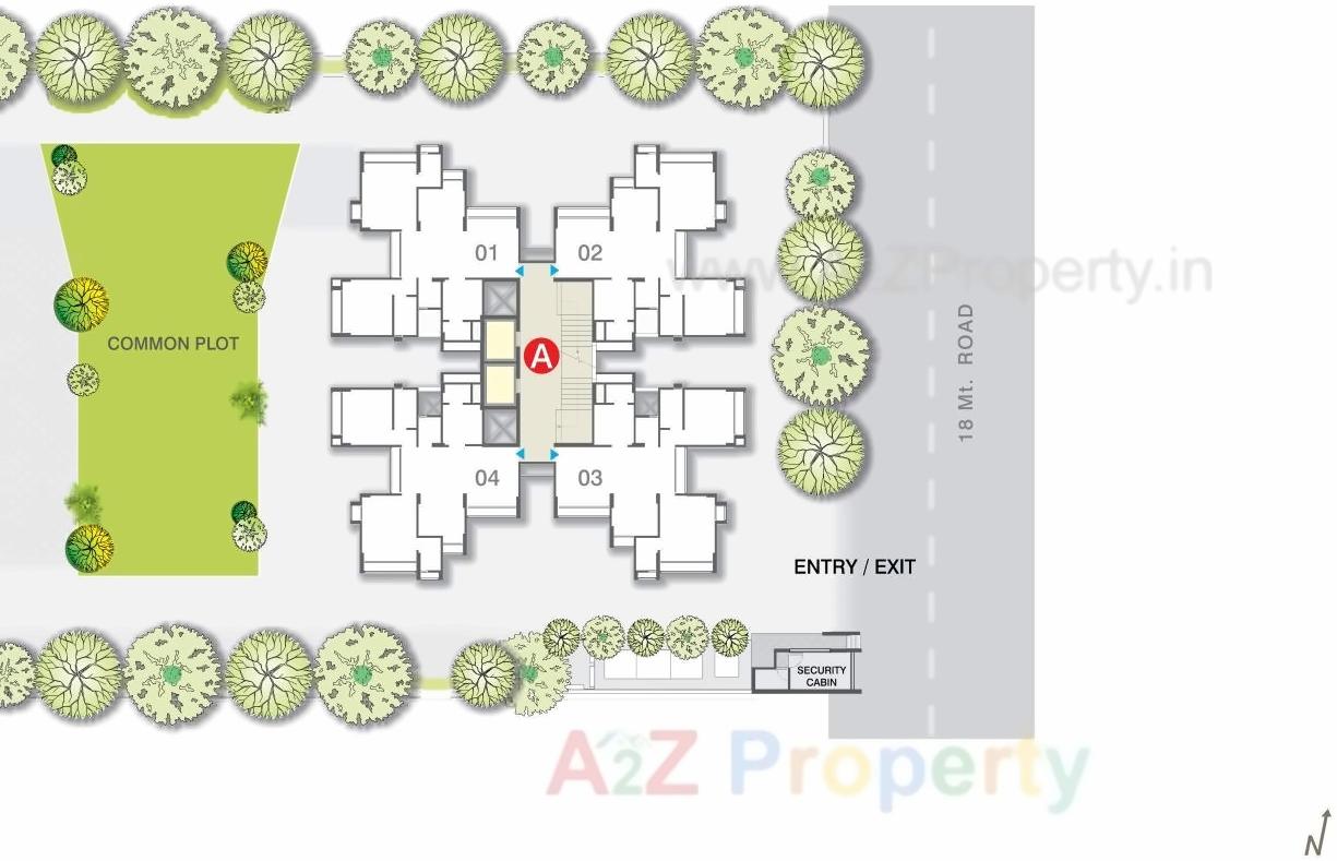 Layout of real estate project Gala Glory located at Ahmedabad, Ahmedabad, Gujarat