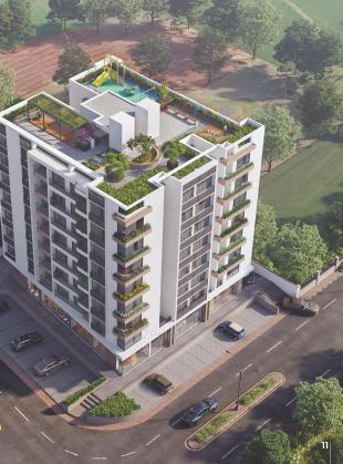 Elevation of real estate project Gamara Exotica located at Ghuma, Ahmedabad, Gujarat
