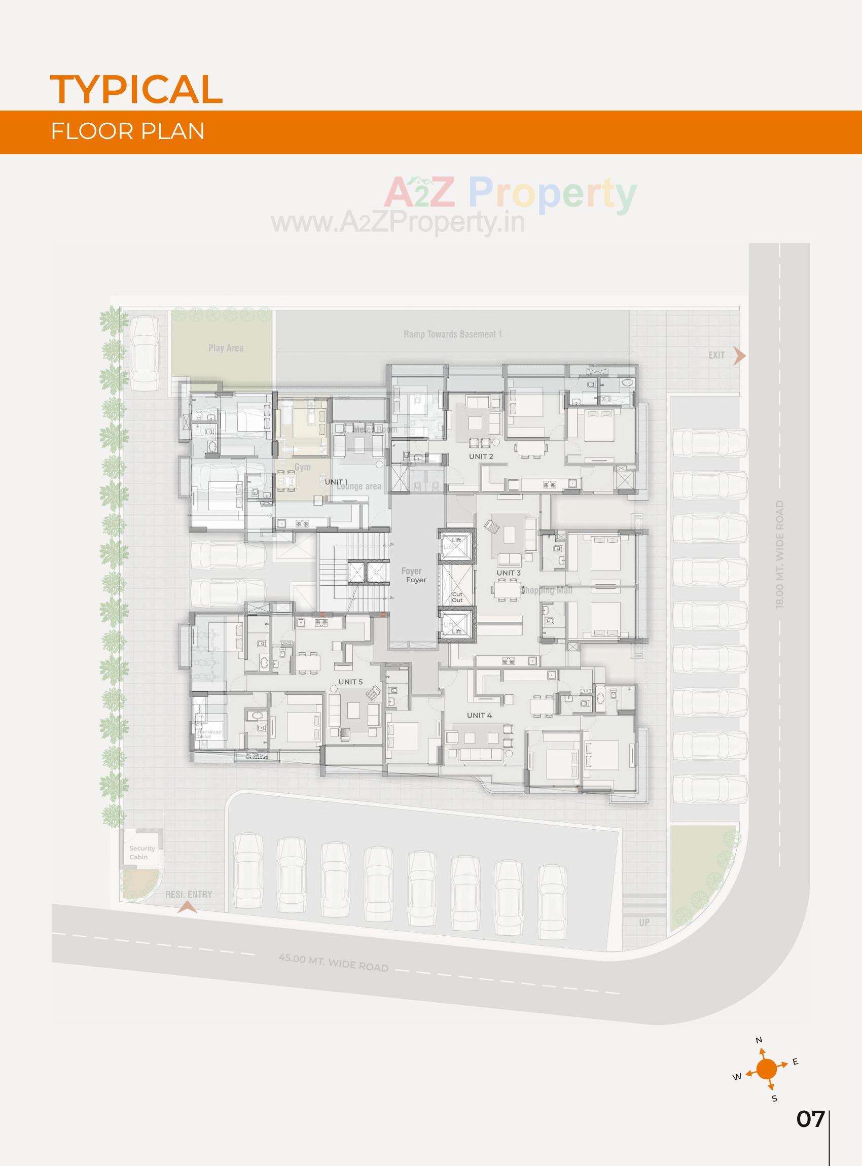 Layout of real estate project Gamara Exotica located at Ghuma, Ahmedabad, Gujarat