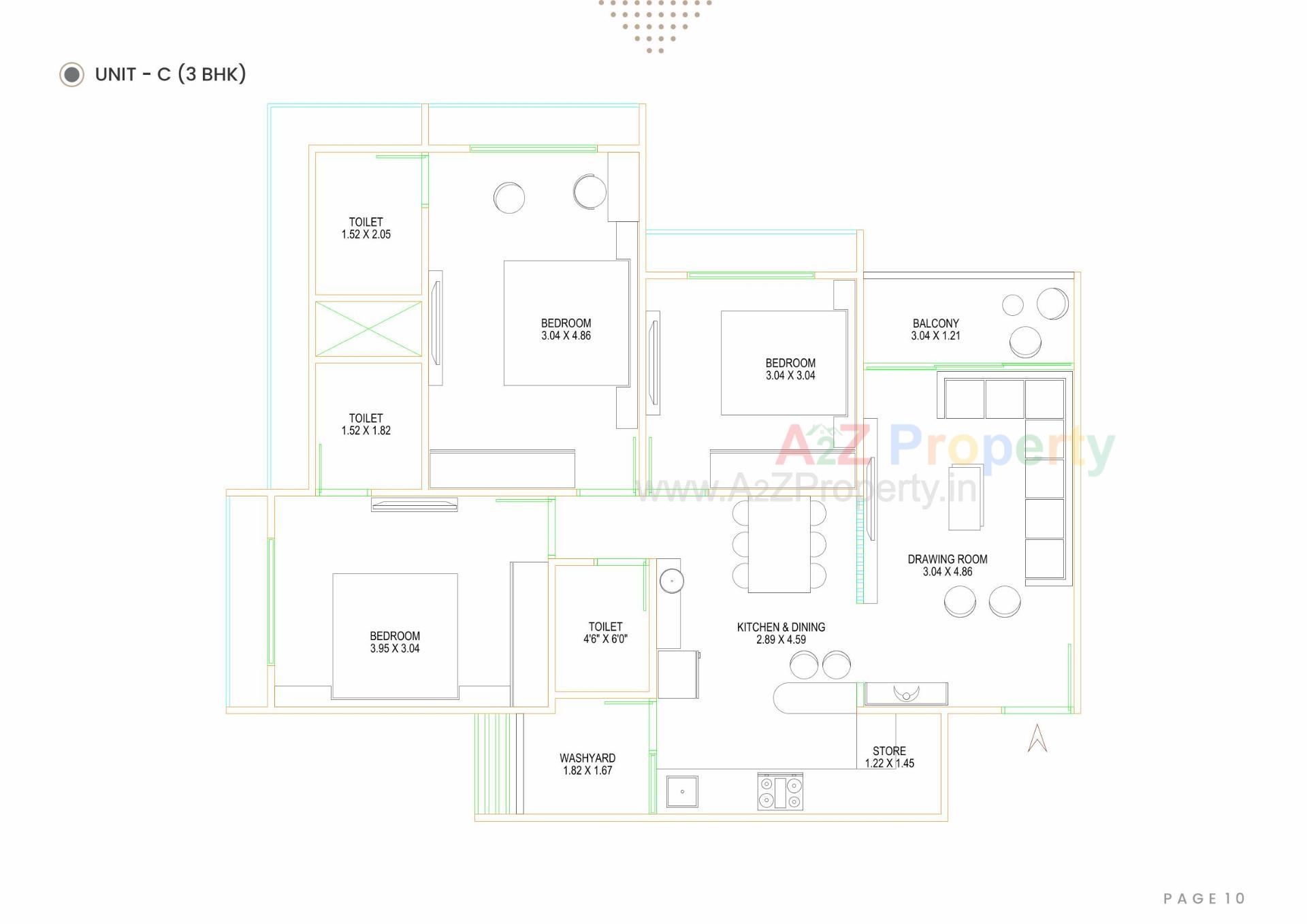 Layout of real estate project Gamara Hills located at Shela, Ahmedabad, Gujarat