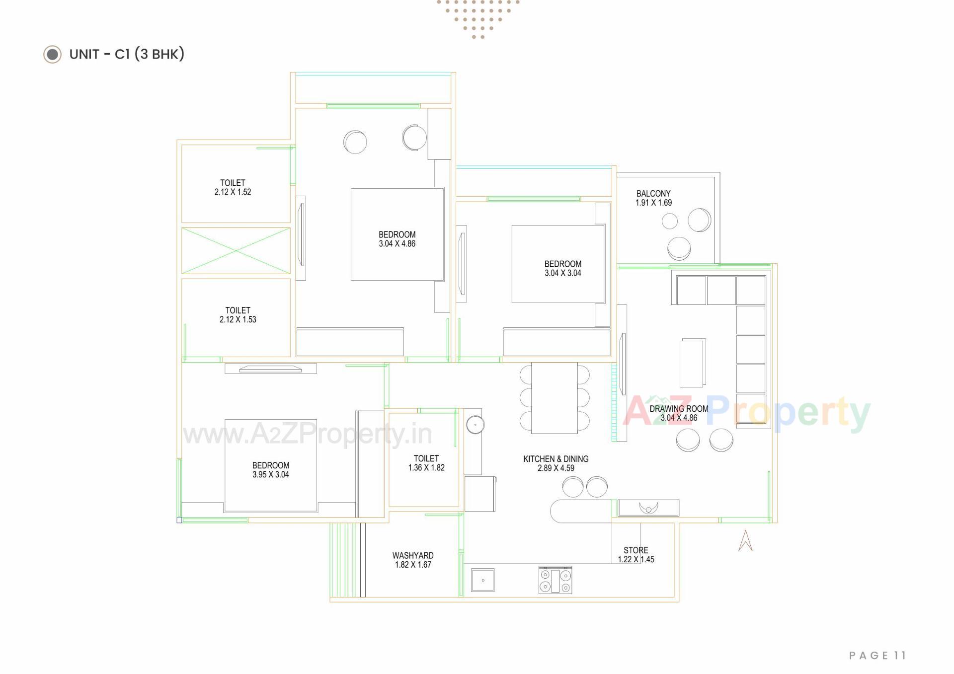 Layout of real estate project Gamara Hills located at Shela, Ahmedabad, Gujarat