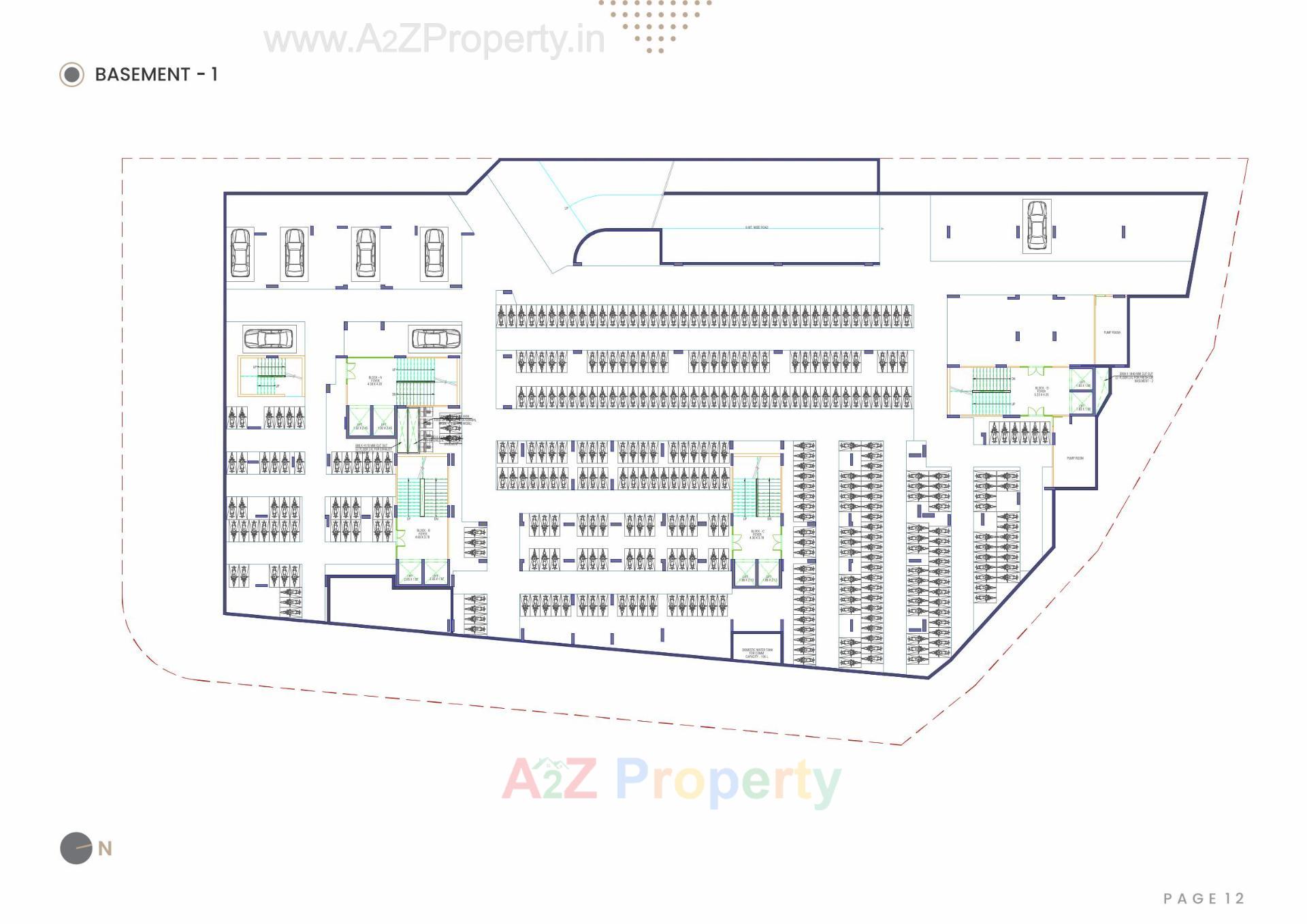 Layout of real estate project Gamara Hills located at Shela, Ahmedabad, Gujarat