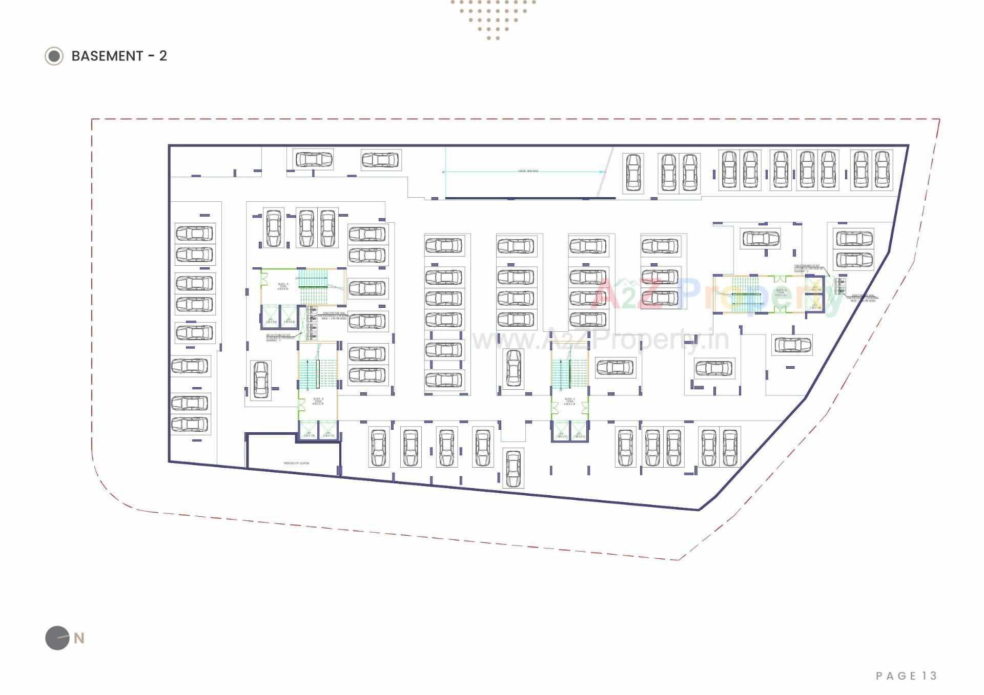 Layout of real estate project Gamara Hills located at Shela, Ahmedabad, Gujarat
