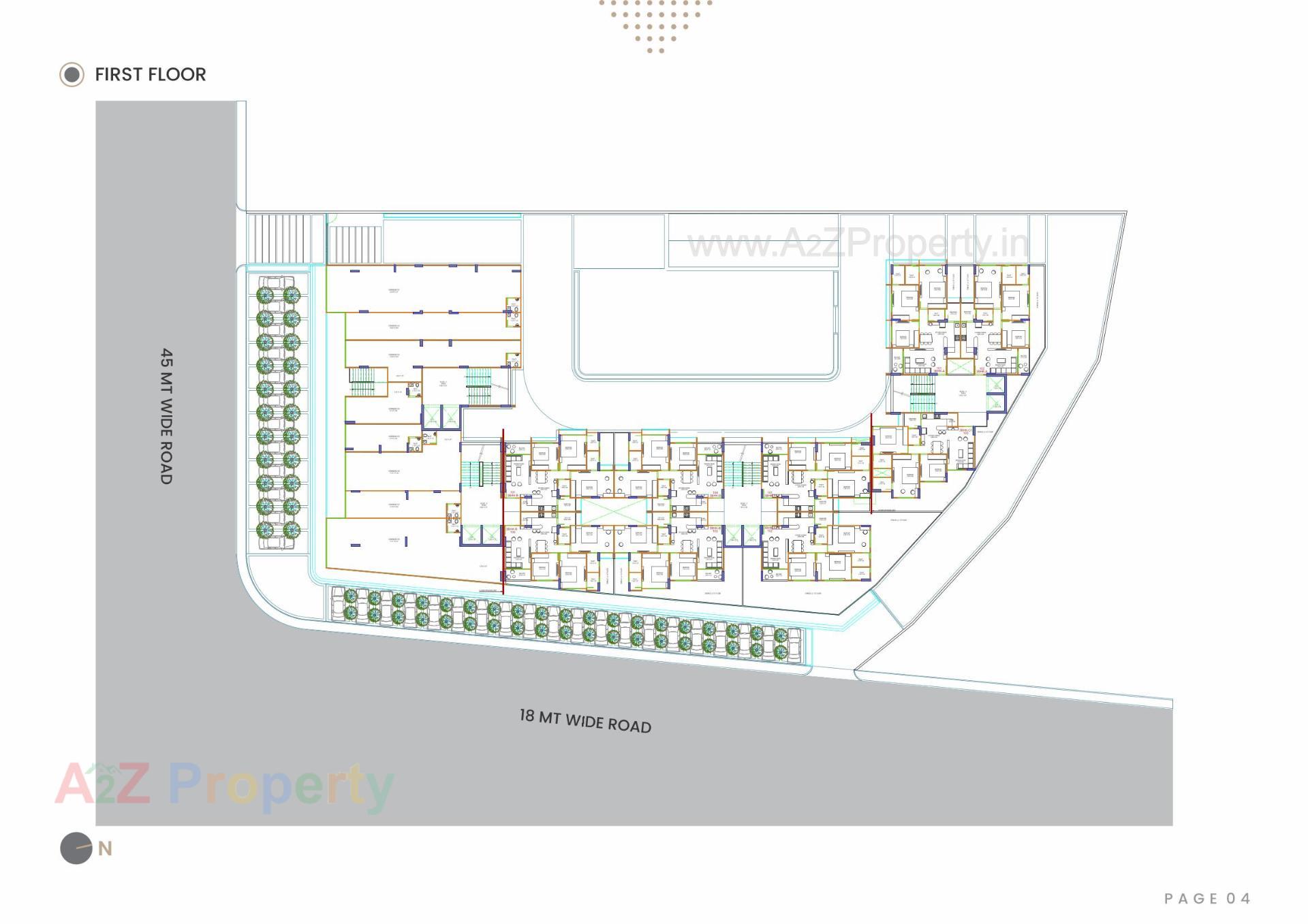 Layout of real estate project Gamara Hills located at Shela, Ahmedabad, Gujarat