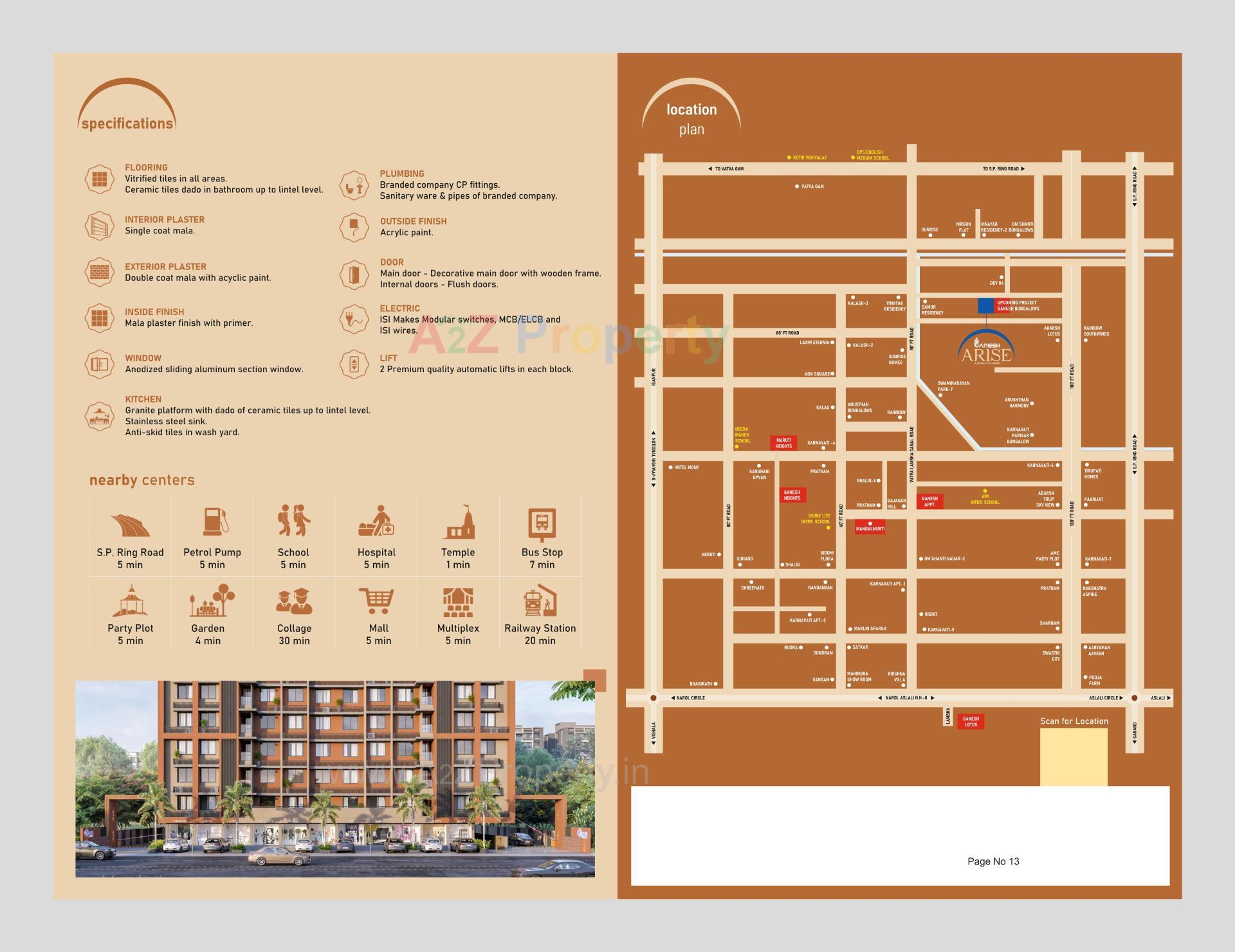  of real estate project Ganesh Arise located at Vatva, Ahmedabad, Gujarat