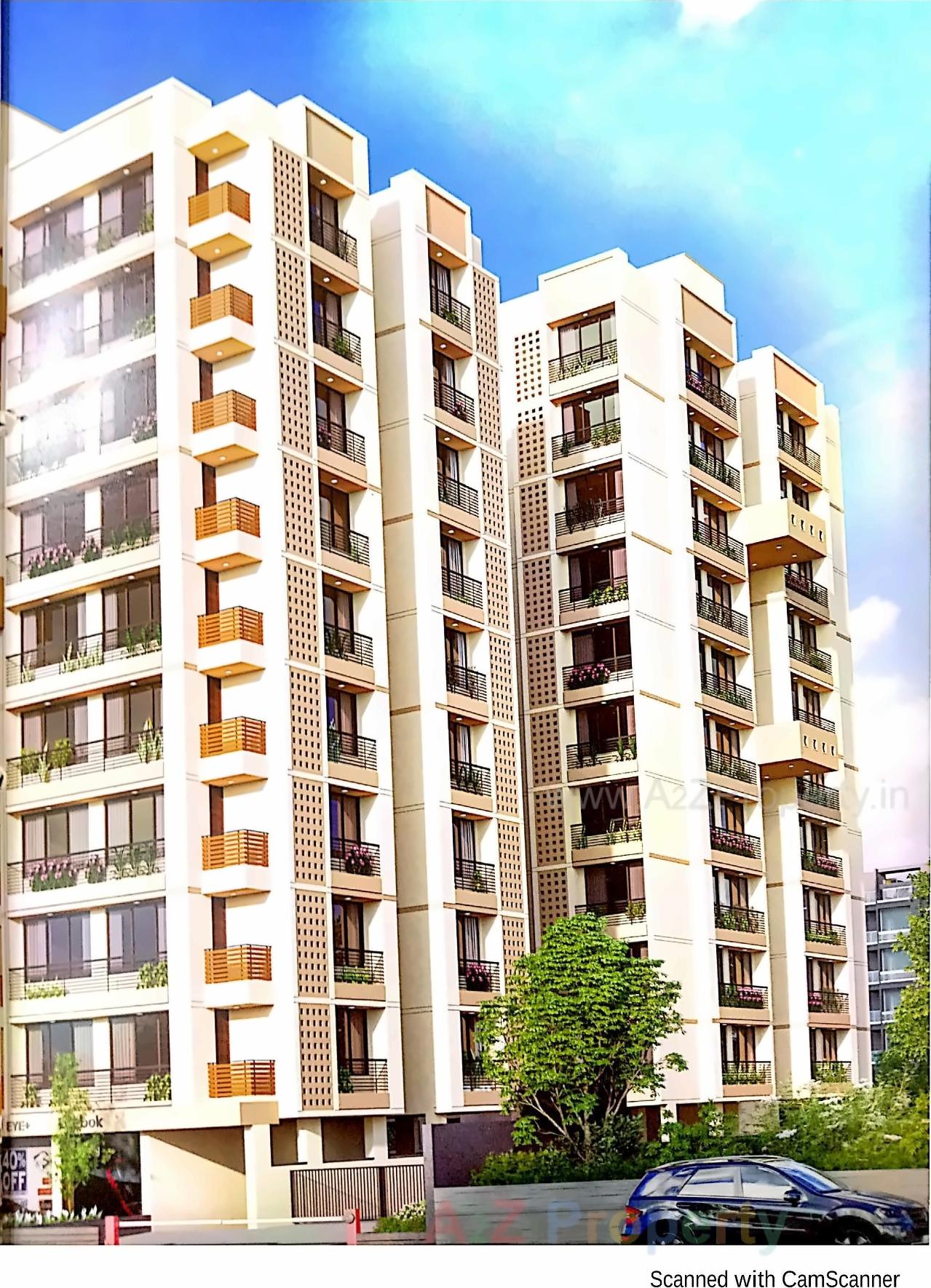 3D Elevation of real estate project Ganesh Elegence located at Ahmedabad, Ahmedabad, Gujarat