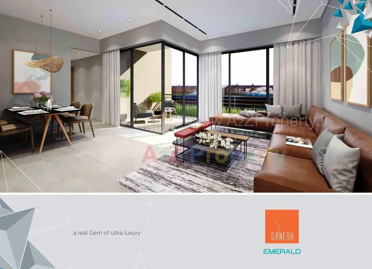 3D Elevation of real estate project Ganesh Emerald located at Chenpur, Ahmedabad, Gujarat