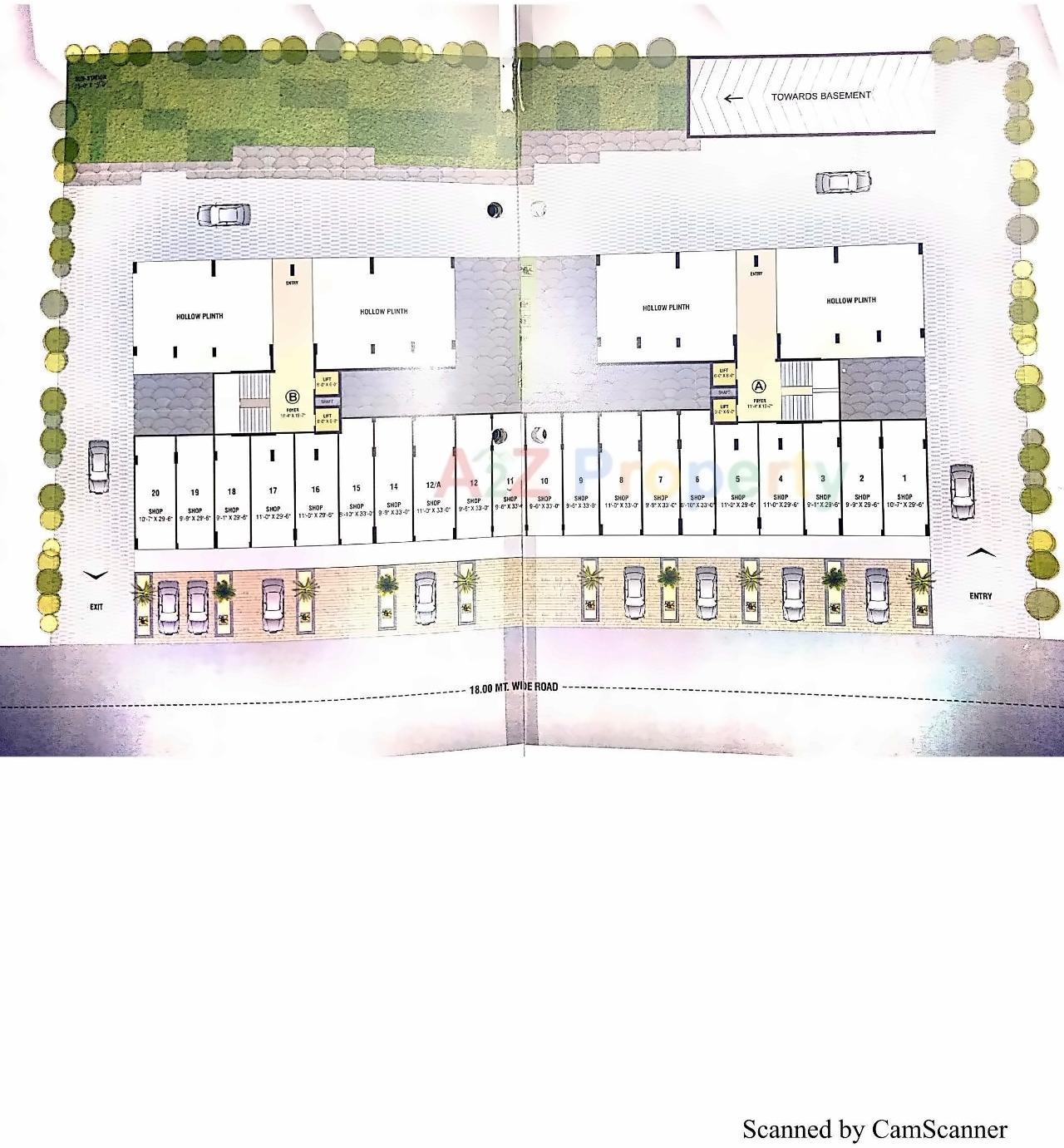Layout of real estate project Ganesh Emerald located at Chenpur, Ahmedabad, Gujarat