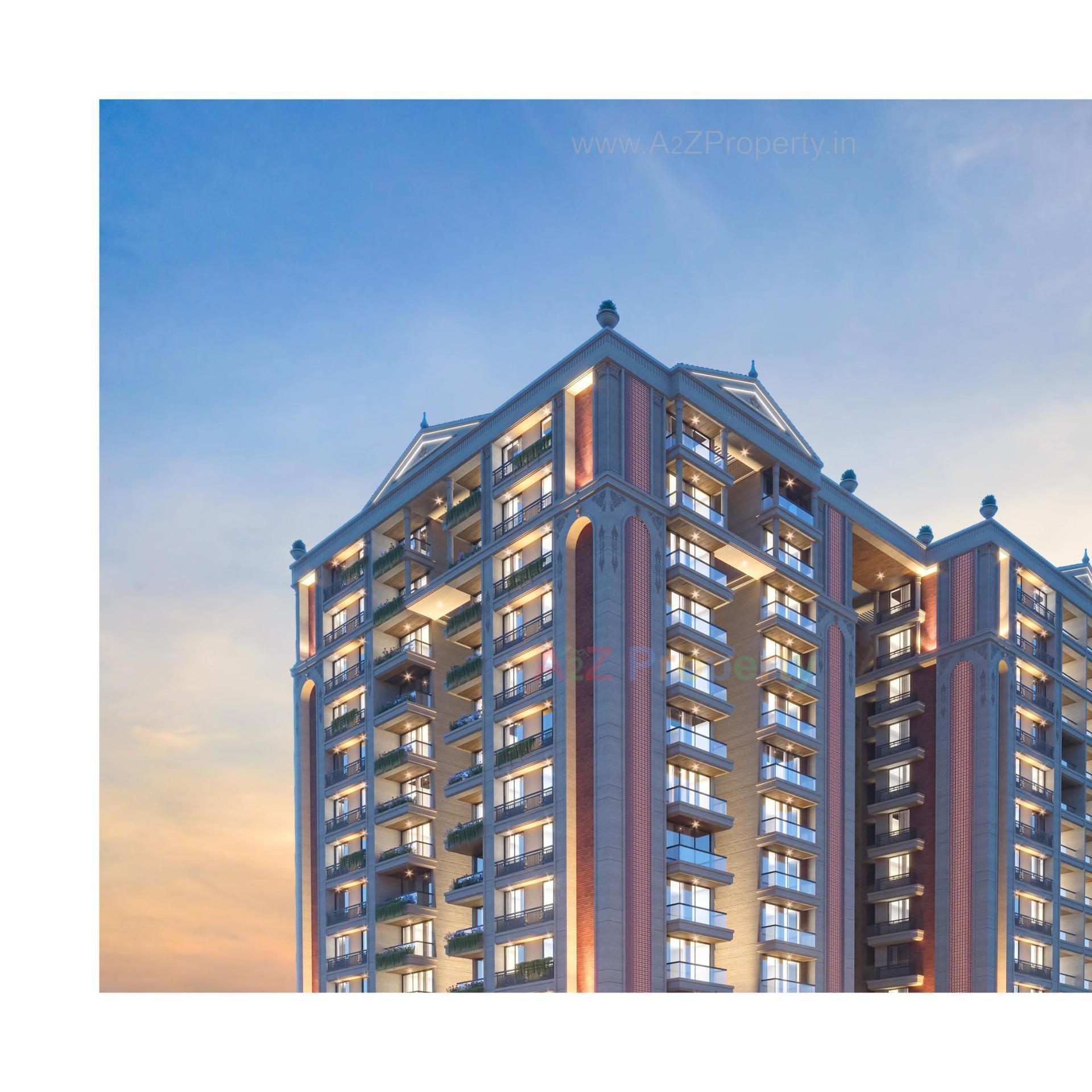 3D Elevation of real estate project Ganesh Glorious located at Bilasiya, Ahmedabad, Gujarat