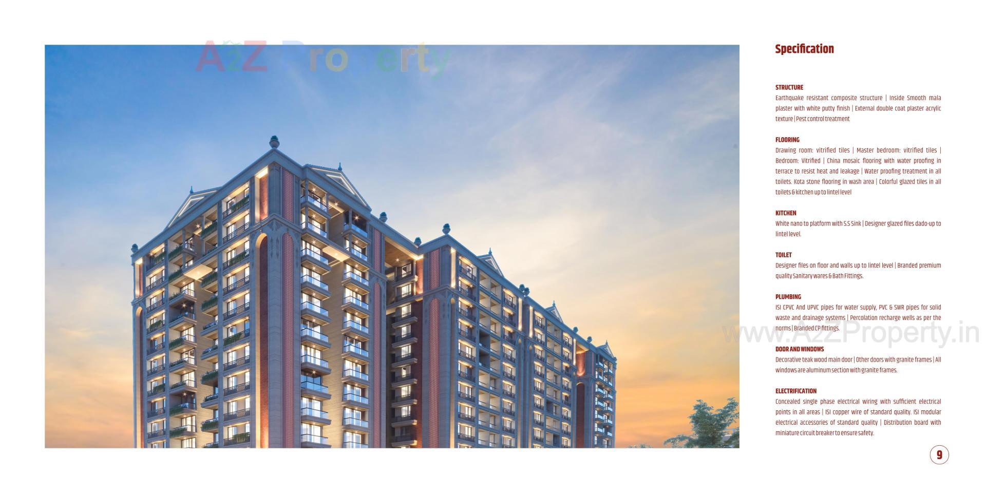 3D Elevation of real estate project Ganesh Glorious located at Bilasiya, Ahmedabad, Gujarat