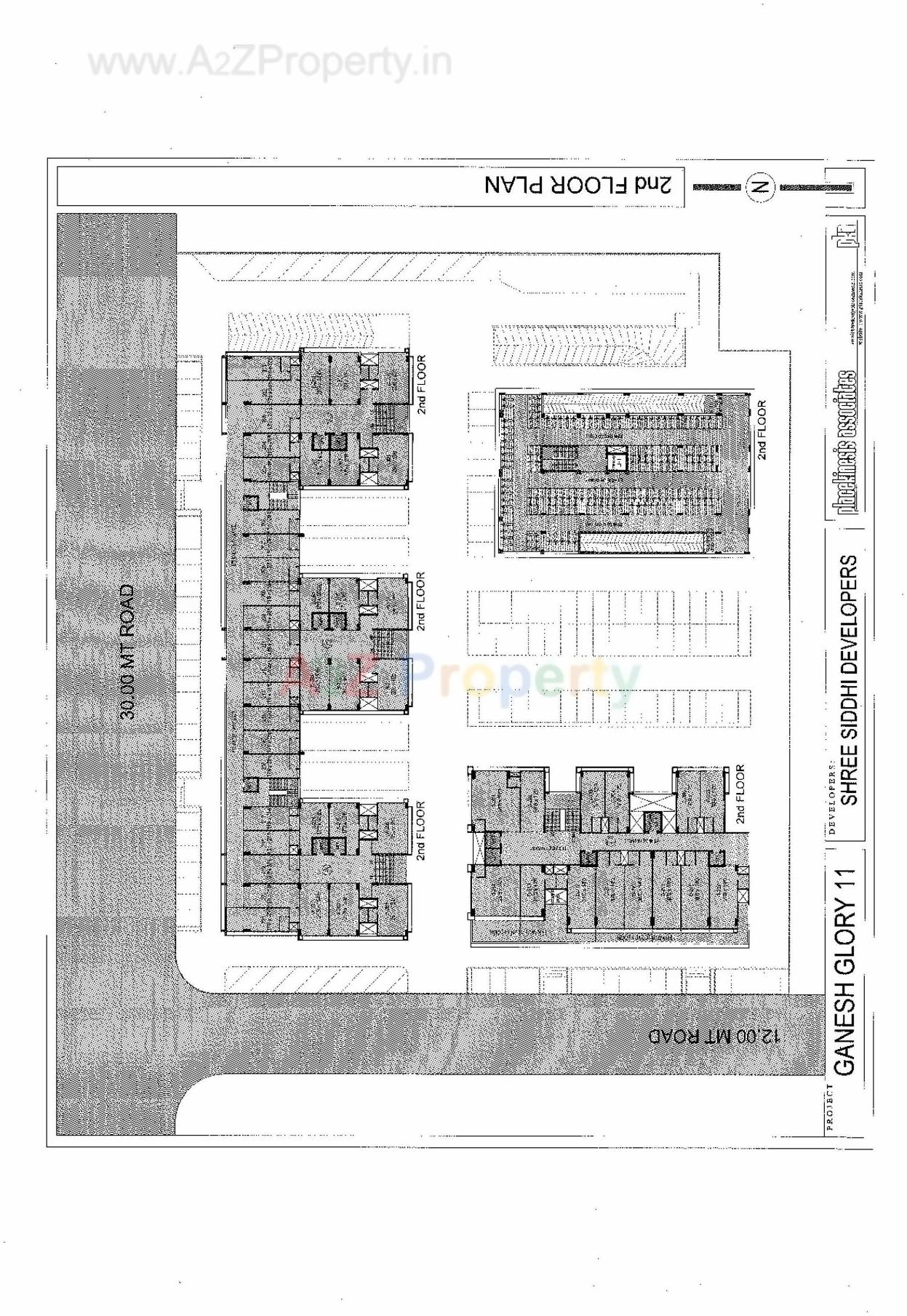 Layout of real estate project Ganesh Glory located at Jagatpur, Ahmedabad, Gujarat