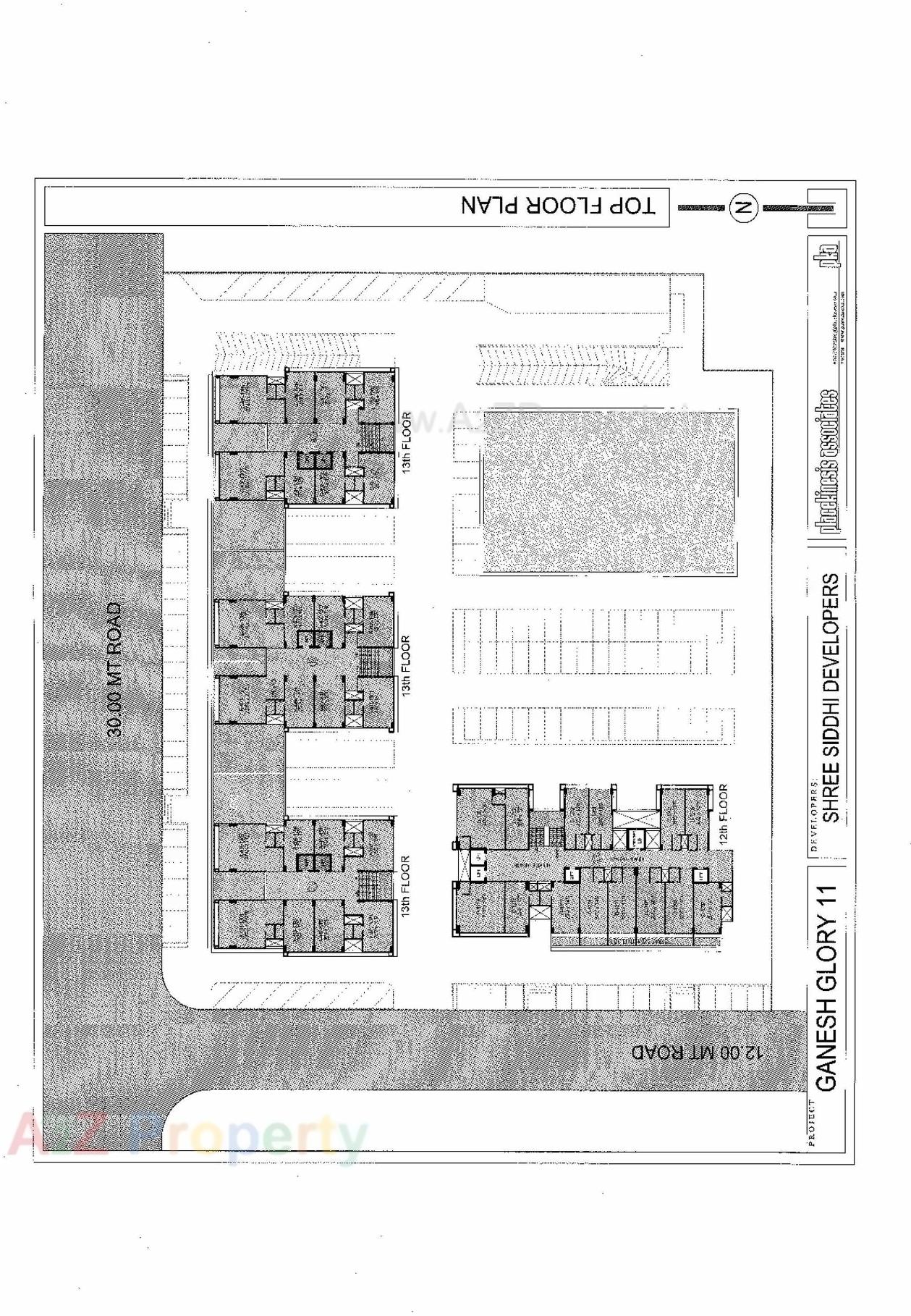 Layout of real estate project Ganesh Glory located at Jagatpur, Ahmedabad, Gujarat