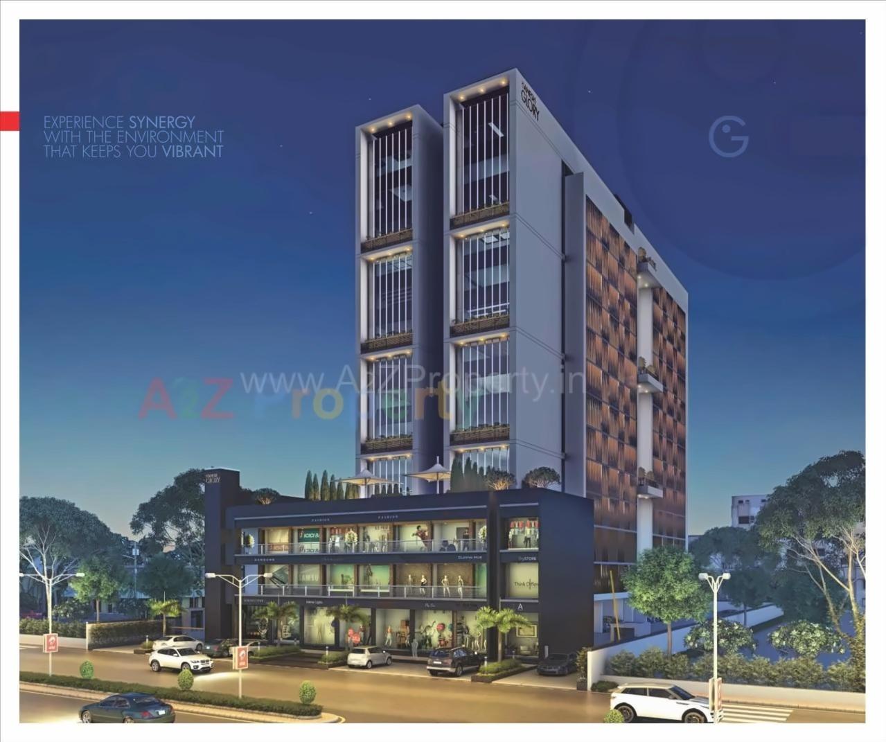 3D Elevation of real estate project Ganesh Glory located at Jagatpur, Ahmedabad, Gujarat