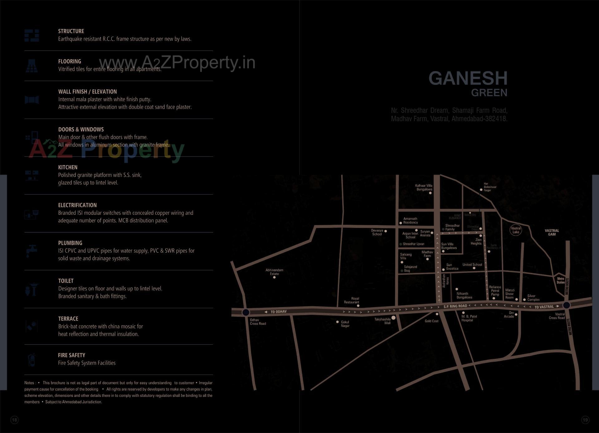  of real estate project Ganesh Green located at Vastral, Ahmedabad, Gujarat