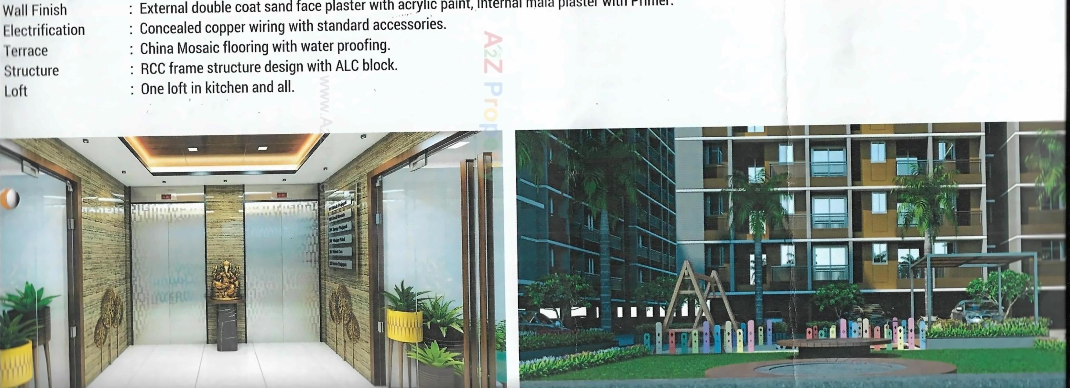 3D Elevation of real estate project Ganesh Heights located at Vatva, Ahmedabad, Gujarat