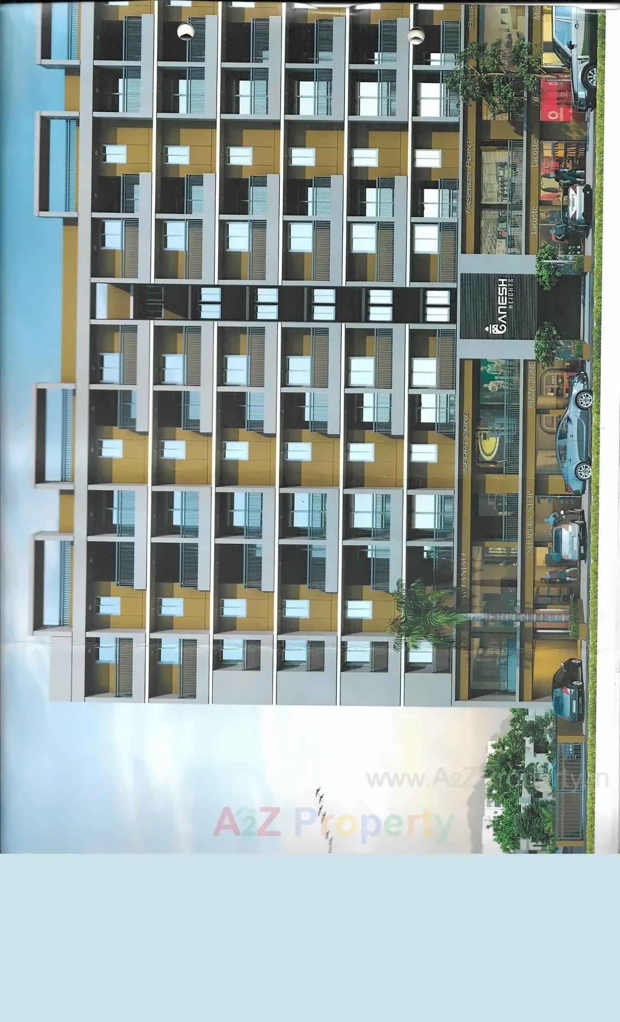 Layout of real estate project Ganesh Heights located at Vatva, Ahmedabad, Gujarat