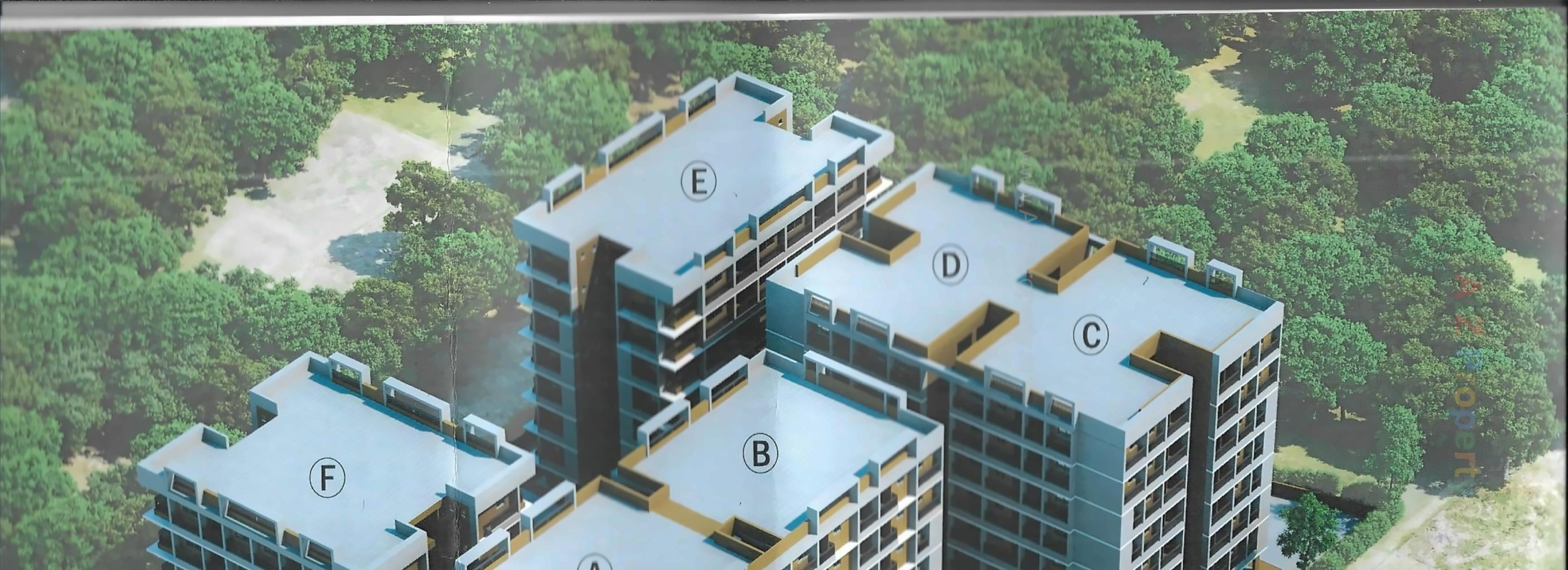 3D Elevation of real estate project Ganesh Heights located at Vatva, Ahmedabad, Gujarat