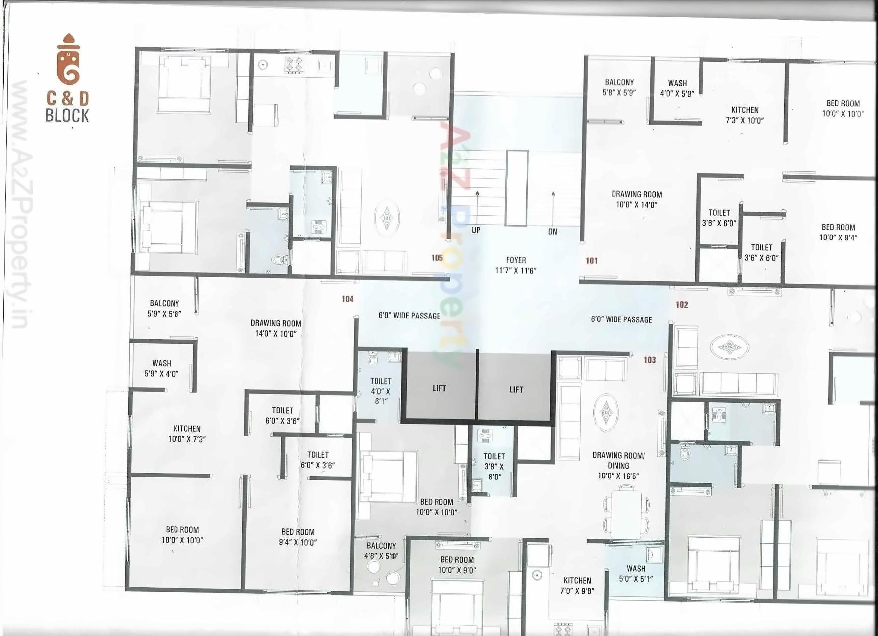 Layout of real estate project Ganesh Heights located at Vatva, Ahmedabad, Gujarat