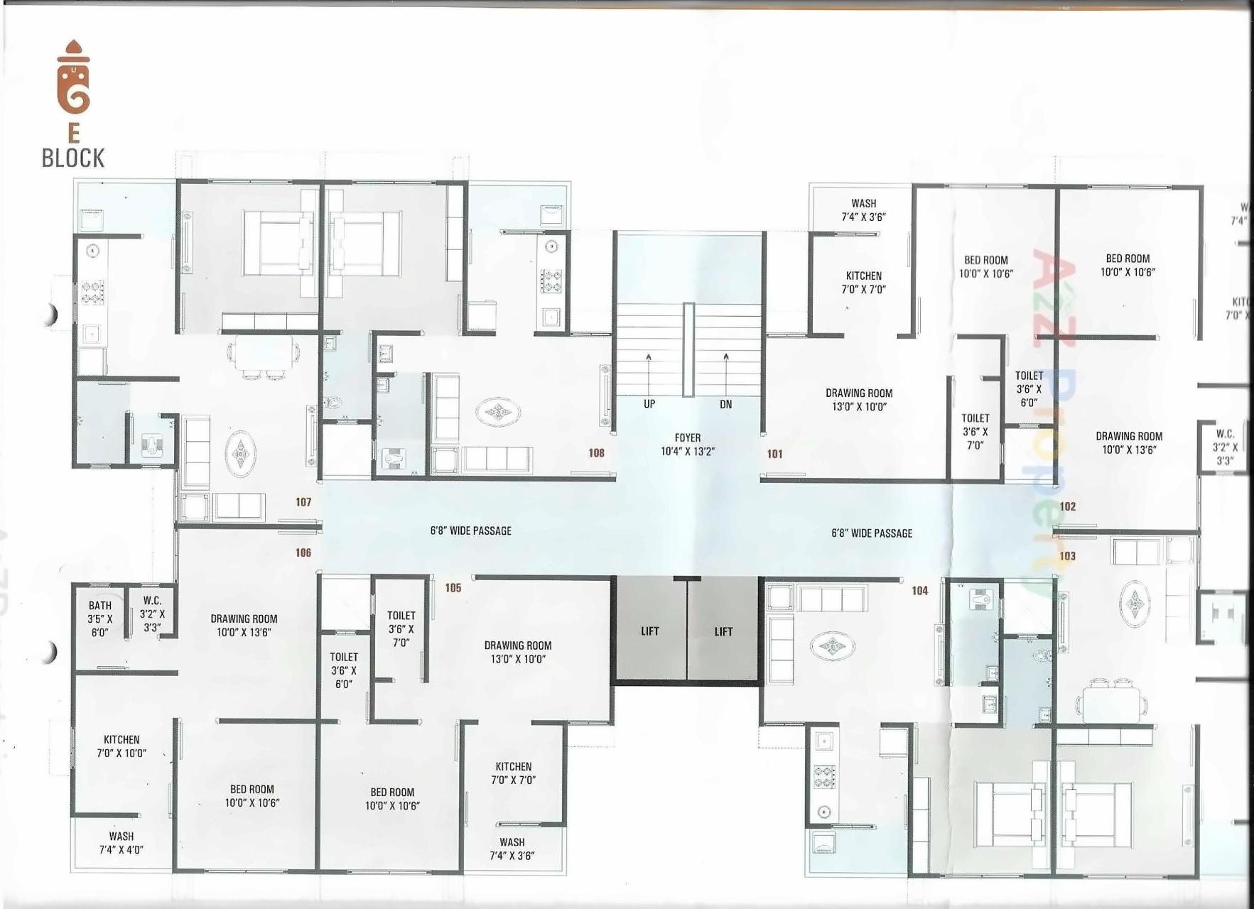 Layout of real estate project Ganesh Heights located at Vatva, Ahmedabad, Gujarat