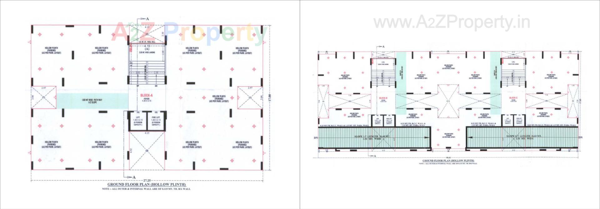 Layout of real estate project Ganesh Heritage located at Muthiya, Ahmedabad, Gujarat