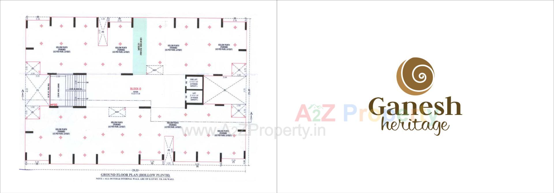 Layout of real estate project Ganesh Heritage located at Muthiya, Ahmedabad, Gujarat