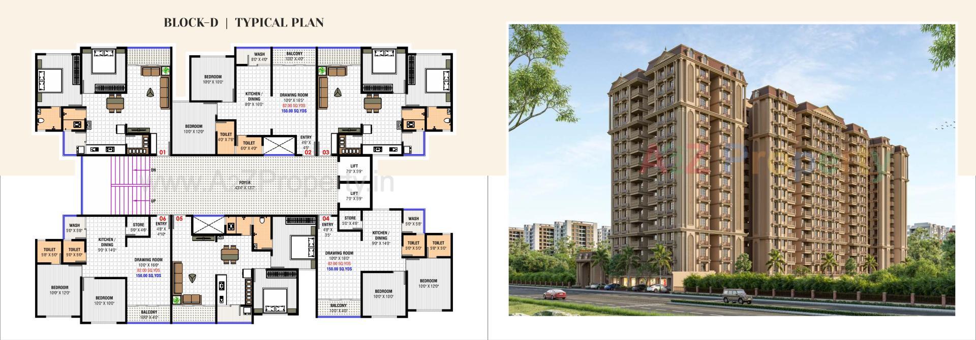 Layout of real estate project Ganesh Heritage located at Muthiya, Ahmedabad, Gujarat