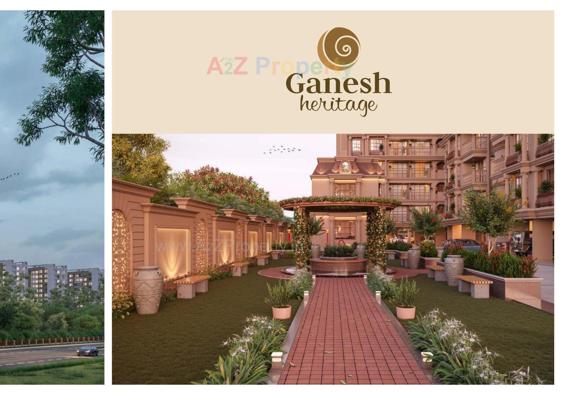 3D Elevation of real estate project Ganesh Heritage located at Muthiya, Ahmedabad, Gujarat
